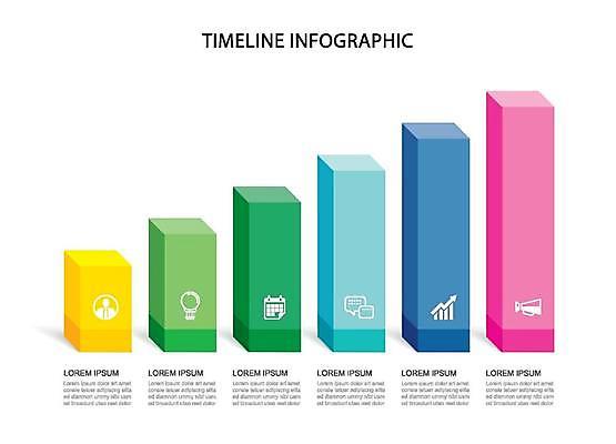 EPS 해외이미지 디자인 일러스트 비즈니스 그래프 사람없음 인포그래픽 정보 직사각형 엘리먼트 타임라인 해외일러스트 도형 파일형식 벡터 이미지허브