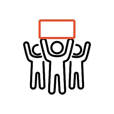 EPS 해외이미지 디자인 배너 포스터 백그라운드 일러스트 사람 자유 분노 신용카드 그룹 군중 충돌 사인 혁명 스트라이크 시범 운동가 위기 정치 집회 항의 해외일러스트 감정 컨셉 금융 파일형식 벡터 이미지허브
