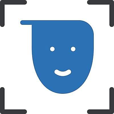 EPS 해외이미지 얼굴 선 일러스트 모바일 사람 스마트폰 핸드폰 검은색 터치 흰색 오픈 암호 심볼 사인 보안 신분 발견 경보 계좌 탐지 해외일러스트 컬러 안전 신체부위 금융 전자제품 스마트기기 파일형식 벡터 이미지허브