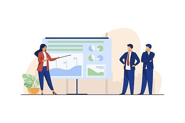 EPS 해외이미지 템플릿 캐릭터 디자인 배너 여자 남자 백그라운드 컨셉 일러스트 회사 비즈니스 통계 회의 그래프 대화 설명 서기 사람 그래픽 금융 웹 듣기 가리킴 업무 비즈니스맨 발표 플랫 계획 강의 만화 분석 경영자 페이지 고립 마케팅 세미나 엘리먼트 착륙 해외일러스트 일러캐릭터 인터넷 모션 말하기 손짓 경제 작업 직장인 리더 파일형식 벡터 이미지허브