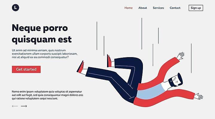 EPS 해외이미지 전신 남자 일러스트 경고 한명 성인 손들기 놀람 추락사고 추락주의 성인남자한명만 해외일러스트 1 감정 모션 표정 사람 사건 남자한명만 성인남자만 파일형식 벡터 이미지허브