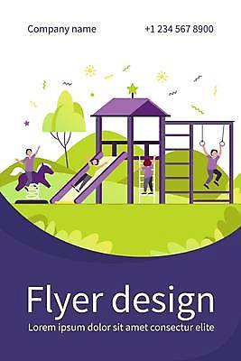 EPS 해외이미지 전신 여자 남자 어린이 일러스트 매달리기 서기 앉기 소년 여러명 연두색 보라색 만세 잡기 미끄럼틀 놀이터 오르기 흔들목마 어린이만 해외일러스트 컬러 다수 모션 놀이 사람 초록색 목마 놀이기구 파일형식 벡터 이미지허브