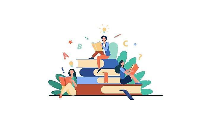 EPS 해외이미지 캐릭터 학생 라이프스타일 교육 컨셉 일러스트 학교 휴식 아이디어 기술 이야기 사람 앉기 취미 책 독서 쌓기 상점 축제 정보 잡기 업무 오픈 부채 플랫 도서관 만화 교과서 문학 일반 서점 업그레이드 해외일러스트 일러캐릭터 모션 교재 생활 작업 파일형식 벡터 이미지허브