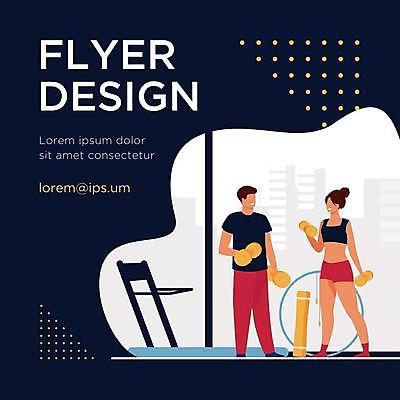 EPS 해외이미지 디자인 여자 남자 일러스트 들기 성인 타이포그라피 두명 운동복 운동 운동기구 검은색 아령 홍보물 줄넘기 훌라후프 성인만 해외일러스트 문자 옷 컬러 모션 건강 사람 헬스 파일형식 벡터 이미지허브