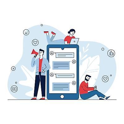 EPS 해외이미지 전신 여자 남자 엎드리기 하늘색 말풍선 잎 일러스트 사람모양 서기 들기 앉기 성인 세명 노트북 스마트폰 확성기 하트 최고 원형 주머니손 손모양 이모티콘 소셜네트워크 성인만 해외일러스트 모양 도형 식물 모션 사람 파란색 전자제품 핸드폰 스마트기기 파일형식 벡터 손_신체부위 이미지허브