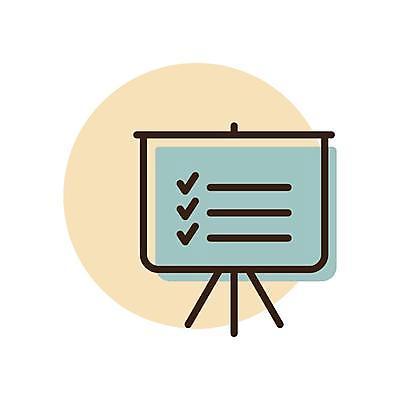 EPS 해외이미지 일러스트 비즈니스 사람없음 인포그래픽 정보 라인아트 체크표시 차트보드 해외일러스트 선 확인 파일형식 벡터 이미지허브