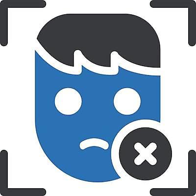 EPS 해외이미지 얼굴 십자가 일러스트 사람 픽토그램 독서 머리 디지털 웹 보호 확인 보안 신분 윤곽 시스템 취소 삭제 고립 스캔 오류 잘못 탐지 사용자 해외일러스트 컨셉 인터넷 안전 신체부위 파일형식 벡터 이미지허브