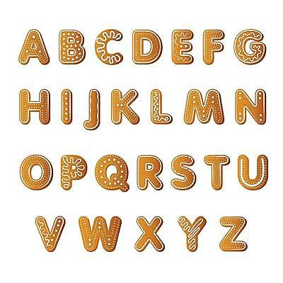 EPS 해외이미지 알파벳 일러스트 대문자 사람없음 세트 베이지색 조합형타이포 진저쿠키 해외일러스트 영어 컬러 타이포그라피 쿠키 파일형식 벡터 이미지허브