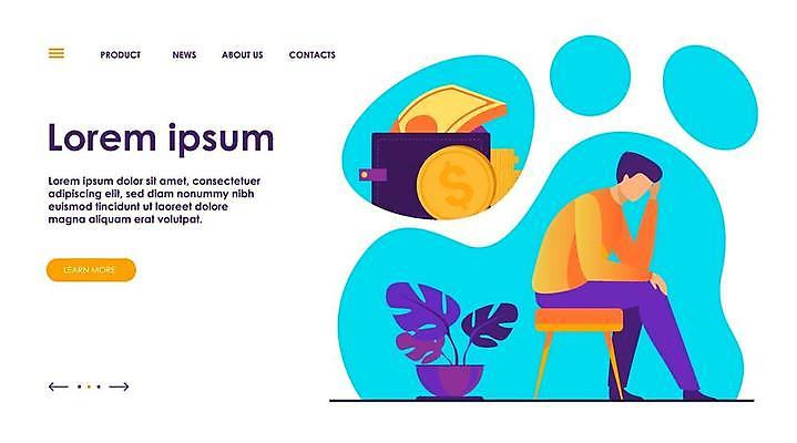 EPS 해외이미지 직업 캐릭터 컨셉 돈 일러스트 비즈니스 노동자 피곤 사람 성인 금융 경제 슬픔 지갑 플랫 좌절 위험 가난 만화 실업자 고민 두통 문제 빈털터리 파산 대출 빚 세금 예산 우울증 위기 적자 트러블 필요 해외일러스트 일러캐릭터 감정 재산 질병 파일형식 벡터 이미지허브