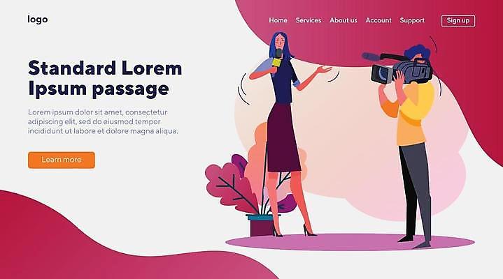 EPS 해외이미지 템플릿 직업 캐릭터 디자인 배너 백그라운드 컨셉 일러스트 텍스트 주택 사람 그래픽 홈페이지 카메라 텔레비전 웹 장비 발표 기자 뉴스 플랫 만화 승무원 마이크 쇼 방송 페이지 언론 리포터 동영상 덩어리 고립 엘리먼트 운영자 착륙 생존 해외일러스트 일러캐릭터 음향기기 인터넷 건물 전자제품 파일형식 벡터 건축물 건축 이미지허브