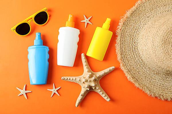 포토 JPG 해외이미지 스튜디오촬영 불가사리 사람없음 선글라스 오브젝트 밀짚모자 공병 해외포토 모자_잡화 안경 극피동물 실내 병_담는 파일형식 이미지허브 이미지허브