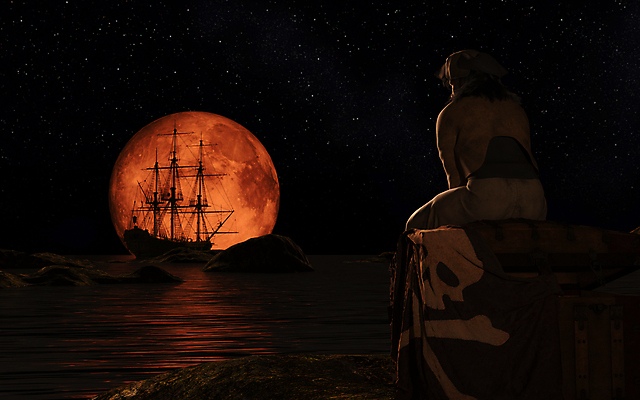 포토 JPG 해외이미지 실루엣 바다 섬 여행 요트 상상 요정 항해 이야기 사람없음 목재 반사 3D 침묵 골동품 보름달 달 깃발 야간 신비 무서움 달빛 해군 암초 공상 해적 마법 보물 궤 수평선 해외포토 자연요소 나무 감정 컨셉 배_교통 재료 군대 촬영기법 소리 도둑 디지털합성 파일형식 이미지허브