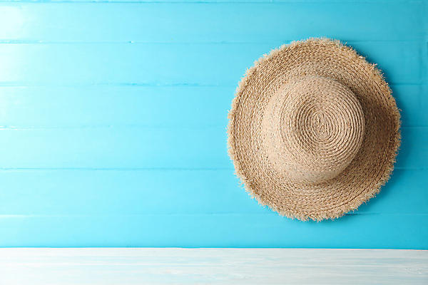 포토 JPG 해외이미지 하늘색 바캉스용품 사람없음 여름휴가 바캉스 오브젝트 밀짚모자 해외포토 모자_잡화 휴가 파란색 파일형식 여름_계절 이미지허브