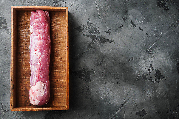 포토 JPG 해외이미지 식재료 생고기 돼지고기 사람없음 하이앵글 나무상자 카피스페이스 해외포토 뷰포인트 육류 상자 공백 파일형식 이미지허브