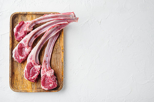 포토 JPG 해외이미지 음식 실내 생고기 육류 사람없음 신선 흰배경 날것 양고기 양갈비 해외포토 백그라운드 식재료 내부 흰색 파일형식 이미지허브