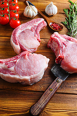 포토 JPG 해외이미지 음식 실내 생고기 육류 돼지고기 사람없음 신선 바비큐 날것 소금 바비큐립 돼지갈비 해외포토 식재료 내부 파일형식 이미지허브