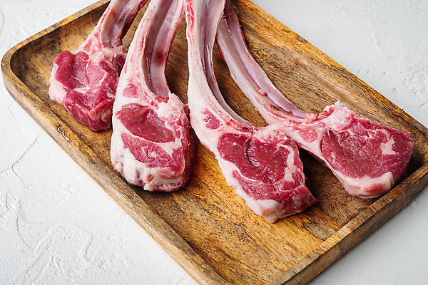 포토 JPG 해외이미지 음식 실내 생고기 육류 사람없음 신선 흰배경 날것 양고기 양갈비 해외포토 백그라운드 식재료 내부 흰색 파일형식 이미지허브