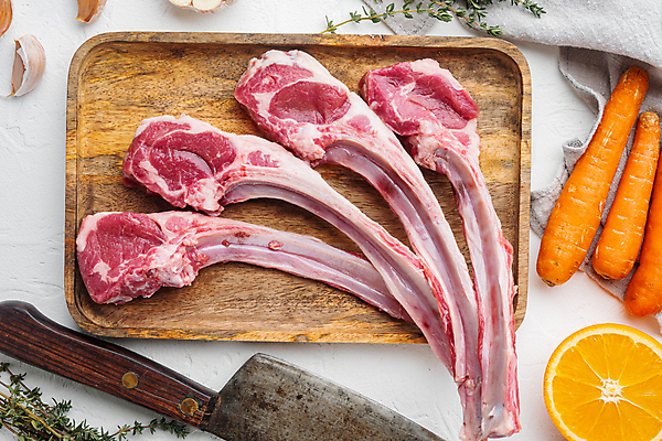 포토 JPG 해외이미지 음식 실내 생고기 육류 사람없음 신선 흰배경 날것 양고기 양갈비 해외포토 백그라운드 식재료 내부 흰색 파일형식 이미지허브