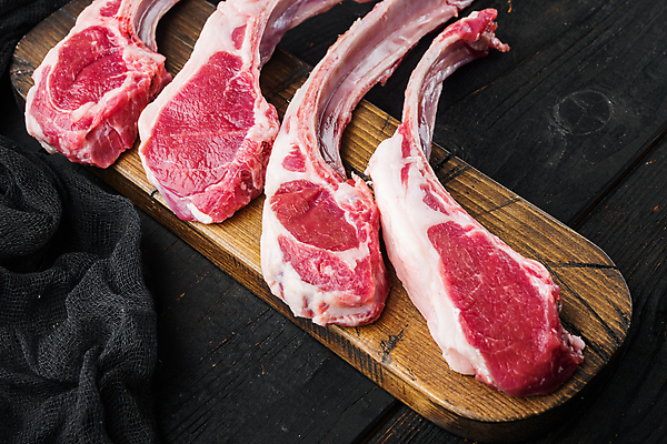 포토 JPG 해외이미지 음식 실내 생고기 육류 사람없음 신선 날것 양고기 양갈비 해외포토 식재료 내부 파일형식 이미지허브