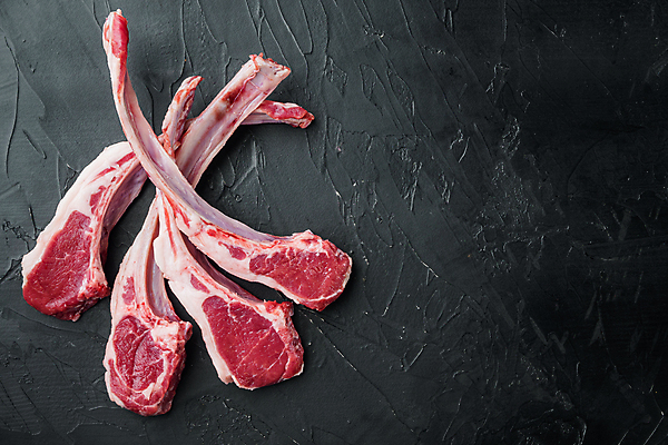 포토 JPG 해외이미지 음식 검은배경 실내 생고기 육류 사람없음 신선 날것 양고기 양갈비 해외포토 백그라운드 식재료 내부 검은색 파일형식 이미지허브