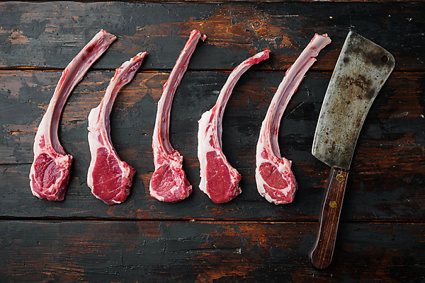 포토 JPG 해외이미지 음식 실내 생고기 육류 사람없음 신선 칼 날것 양고기 양갈비 해외포토 식재료 내부 파일형식 이미지허브