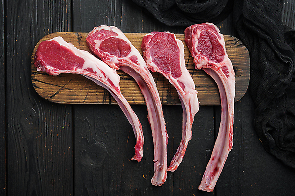 포토 JPG 해외이미지 음식 검은배경 실내 생고기 육류 사람없음 신선 날것 양고기 양갈비 해외포토 백그라운드 식재료 내부 검은색 파일형식 이미지허브