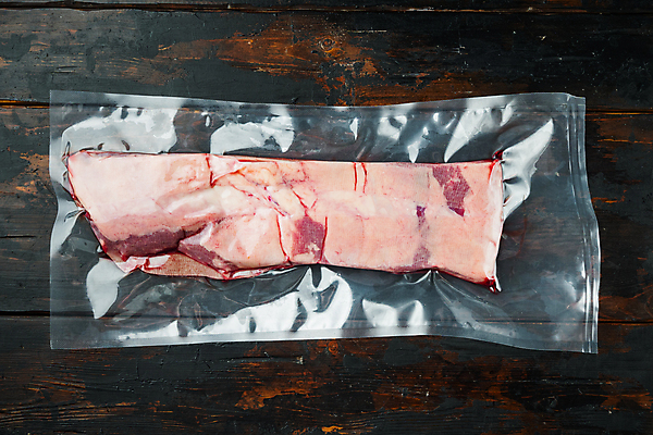 포토 JPG 해외이미지 음식 포장 실내 생고기 육류 사람없음 신선 바비큐 날것 돼지갈비 진공 해외포토 식재료 내부 파일형식 이미지허브