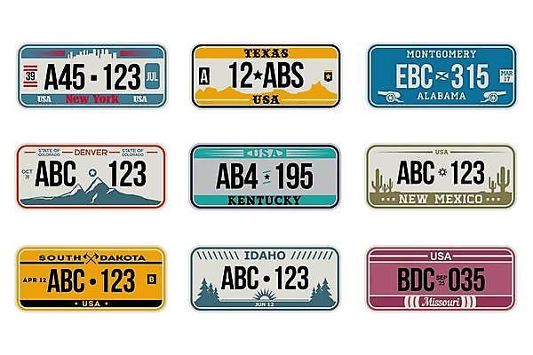 EPS 해외이미지 템플릿 접시 도로 여행 일러스트 자동차 추상 세트 컬러풀 숫자 미국 우아함 향수 사인 보따리 복고 뉴욕 신분 모터 고립 뉴멕시코 면허증 옛날 콜로라도 텍사스 해외일러스트 문자 식기 길 육상교통 컬러 컨셉 북아메리카 무늬 교통시설 화장품 면허 증명서 파일형식 벡터 이미지허브