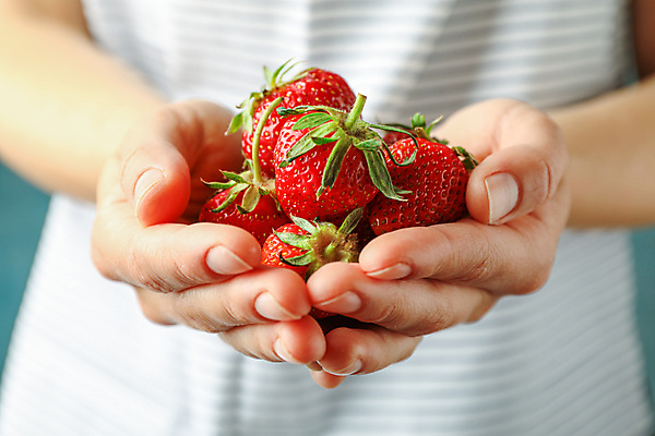 포토 JPG 해외이미지 손 딸기 들기 신체부위 신선 해외포토 과일 모션 사람 파일형식 이미지허브