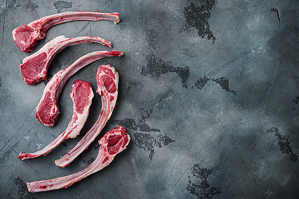 포토 JPG 해외이미지 음식 회색배경 실내 생고기 육류 사람없음 신선 날것 양고기 양갈비 해외포토 백그라운드 식재료 내부 회색 파일형식 이미지허브