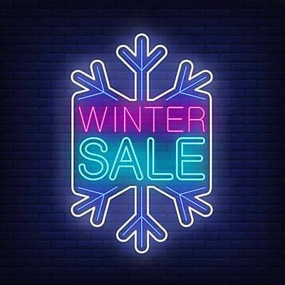EPS 해외이미지 겨울 일러스트 사람없음 쇼핑 세일 눈송이 네온 눈꽃무늬 엘리먼트 스타일 네온아트 해외일러스트 계절 무늬 눈꽃 눈_날씨 파일형식 벡터 이미지허브