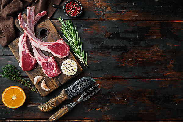 포토 JPG 해외이미지 음식 실내 생고기 육류 돼지고기 사람없음 신선 칼 바비큐 날것 돼지갈비 해외포토 식재료 내부 파일형식 이미지허브