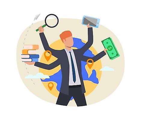 EPS 해외이미지 남자 지구 지폐 일러스트 돋보기 한명 들기 상반신 성인 책 스마트폰 비즈니스맨 바쁨 얼굴없음 성인남자한명만 해외일러스트 1 돈 비즈니스 모션 사람 핸드폰 스마트기기 직장인 남자한명만 성인남자만 파일형식 벡터 이미지허브