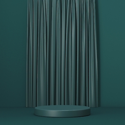 JPG 해외이미지 일러스트 사람없음 3D 커튼 심플 청록색 단상 해외일러스트 해외포토 포토 컬러 디지털합성 파일형식 이미지허브