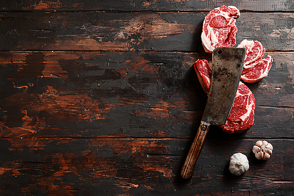 포토 JPG 해외이미지 음식 실내 생고기 육류 사람없음 칼 바비큐 날것 돼지갈비 해외포토 식재료 내부 파일형식 이미지허브