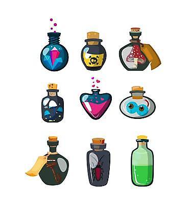 EPS 해외이미지 일러스트 열쇠 사람없음 그래픽 꼬리표 버섯 다양 게임 독약 벌레 눈동자 크리스탈 오브젝트 소재 마법 물약 엘리먼트 해외일러스트 다수 곤충 놀이 약 라벨 눈_신체부위 광석 파일형식 벡터 이미지허브