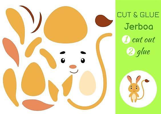 EPS 해외이미지 어린이교육 종이 조각 동물캐릭터 일러스트 놀이 사람없음 페이퍼아트 쥐 자르기 학습지 붙이기 해외일러스트 일러캐릭터 동물 캐릭터 교육 모션 교재 설치류 파일형식 벡터 이미지허브