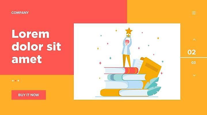 EPS 해외이미지 전신 남자 어린이 잎 일러스트 성공 한명 소년 책 반짝임 우승 작가 트로피 문서 파일 인터페이스 소년한명만 들어올리기 해외일러스트 식물 직업 1 컨셉 모션 사람 최고 상_우승 남자한명만 소년만 파일형식 벡터 이미지허브