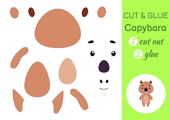 EPS 해외이미지 어린이교육 종이 조각 동물캐릭터 일러스트 놀이 사람없음 페이퍼아트 설치류 자르기 학습지 붙이기 해외일러스트 일러캐릭터 동물 캐릭터 교육 모션 교재 파일형식 벡터 이미지허브