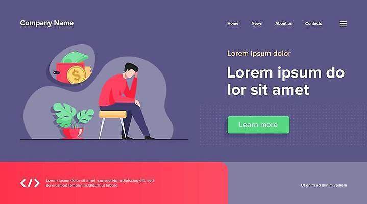 EPS 해외이미지 직업 캐릭터 컨셉 돈 일러스트 비즈니스 노동자 피곤 사람 성인 금융 경제 슬픔 지갑 플랫 좌절 위험 가난 만화 실업자 고민 두통 문제 빈털터리 파산 대출 빚 세금 예산 우울증 위기 적자 트러블 필요 해외일러스트 일러캐릭터 감정 재산 질병 파일형식 벡터 이미지허브