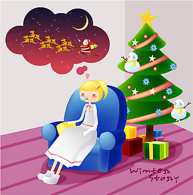 EPS 사계절 계절 여자 기념일 크리스마스 겨울 거실 일러스트 주택 실내 선물 한명 사람 풍경 20대 성인 소파 크리스마스트리 산타클로스 꿈 방 썰매 여자만 여자한명만 성인여자만 청년만 청년여자만 성인한명만 청년여자한명만 성인여자한명만 성인만 국내일러스트 1 의자 이벤트 청년 내부 건물 파일형식 벡터