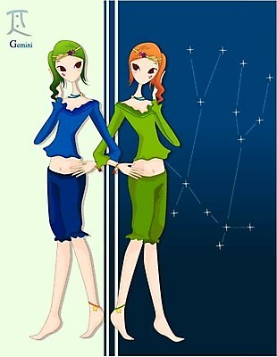 캐릭터 여자 별 일러스트 사람 두명 우주 별자리 운세 쌍둥이 별자리캐릭터 신화 쌍둥이자리 여자만 일러캐릭터 AI파일 자연요소 가족 파일형식 벡터