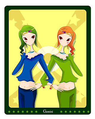 캐릭터 여자 별 일러스트 사람 두명 우주 별자리 운세 쌍둥이 별자리캐릭터 신화 쌍둥이자리 여자만 일러캐릭터 AI파일 자연요소 가족 파일형식 벡터