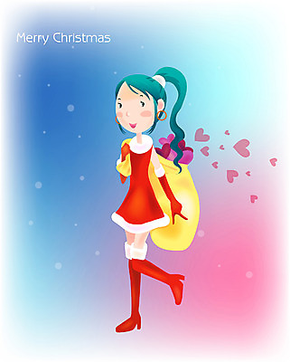 EPS 여자 기념일 크리스마스 겨울 일러스트 청소년 선물 사랑 한명 사람 10대 산타클로스 하트 눈 보따리 여자만 여자한명만 십대만 십대여자만 십대여자한명만 국내일러스트 자연요소 모양 1 계절 감정 날씨 이벤트 파일형식 벡터