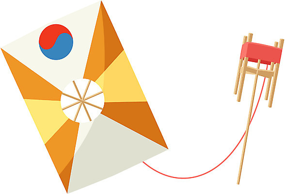 EPS 한국문화 한국전통 전통 계절 명절 생활용품 일러스트 한국 사람없음 놀이용품 추석 전통놀이 가을 연 연날리기 방패연 얼레 국내일러스트 동양문화 기념일 아시아 놀이 오브젝트 파일형식 벡터