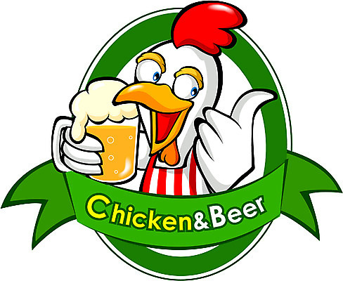 EPS 동물 직업 척추동물 캐릭터 일러스트 홍보캐릭터 사람없음 요식업 치킨 닭 알림 새캐릭터 닭캐릭터 음식점캐릭터 호프 치킨집 호프집 일러캐릭터 산업 동물캐릭터 조류 맥주 상점 술집 닭고기요리 파일형식 벡터