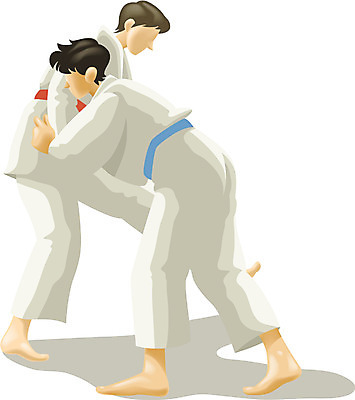 EPS 남자 스포츠 올림픽 일러스트 하계올림픽 운동선수 사람 경기 두명 유도 다리걸기 남자만 국내일러스트 격투기 파일형식 벡터