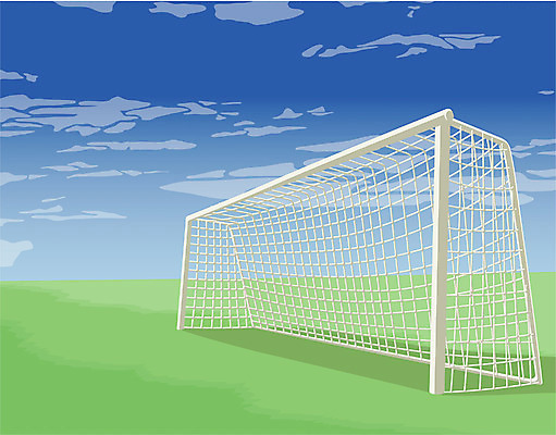 EPS 구름 스포츠용품 스포츠 올림픽 일러스트 하늘 경기 잔디 사람없음 야외 구기 축구 골대 골포스트 월드싸커 국내일러스트 자연요소 식물 오브젝트 파일형식 벡터
