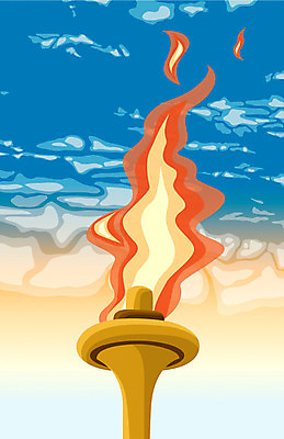 EPS 구름 문자 기호 스포츠 올림픽 일러스트 하늘 불 사람없음 성화 봉화 국내일러스트 자연요소 경상북도 파일형식 벡터