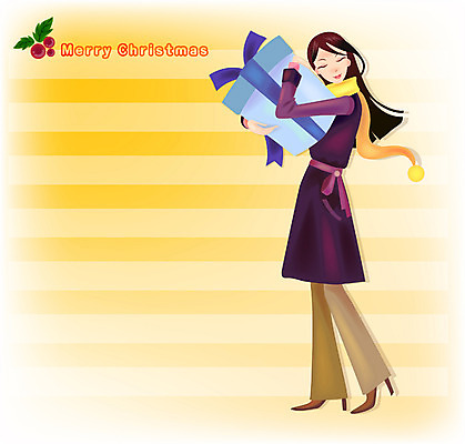 EPS 웰빙 계절 여자 기념일 크리스마스 겨울 일러스트 크리스마스선물 선물 한명 사람 20대 성인 코트 여자만 여자한명만 성인여자만 청년만 청년여자만 성인한명만 청년여자한명만 성인여자한명만 성인만 국내일러스트 1 이벤트 청년 외투 파일형식 벡터